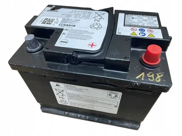AGM Start-Stop Accu OEM 9878489 12V 60Ah BMW image 2