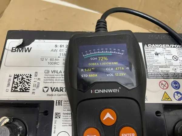 AGM Start-Stop Accu OEM 9878489 12V 60Ah BMW image 6