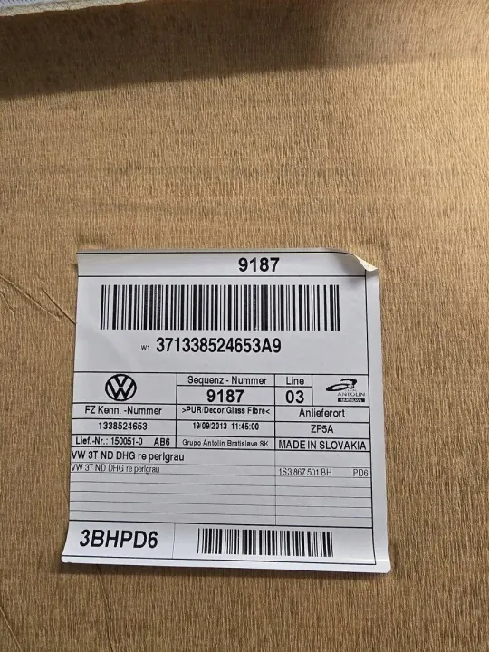 Gebruikt dakpaneel OEM 1S3867501BH voor VW Up image 8