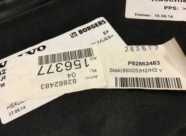 OEM 82862483 Volvo ohjaamon seinäpaneeli, vasen image 7