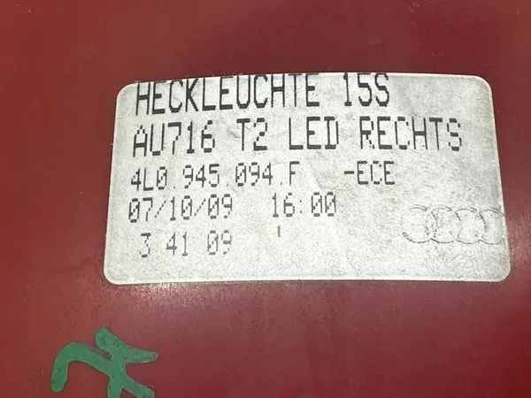 Luz Trasera Derecha Audi Q7 4L LED 4L0945094F image 5