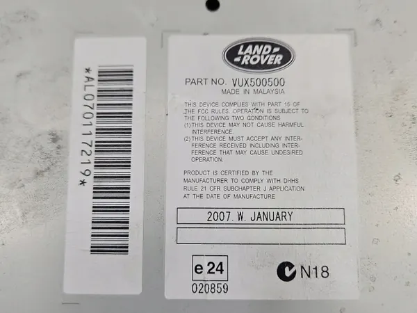 OEM VUX500500 radio voor Land Rover Sport L320 image 10
