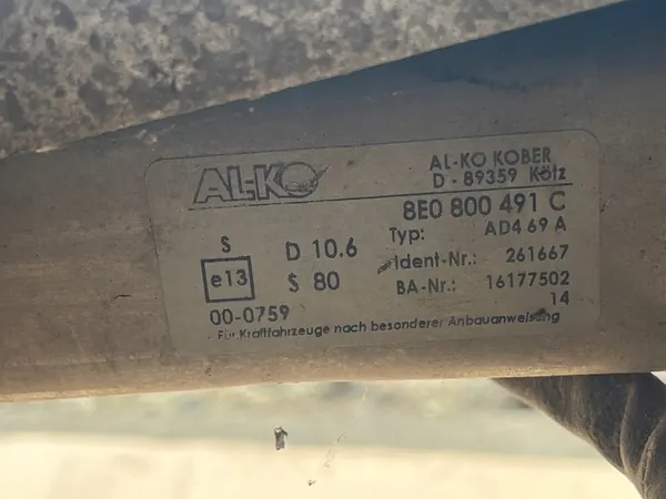 Vetokoukku Audi A4 B6 2000-2004 Sedan 8E0800495A image 5