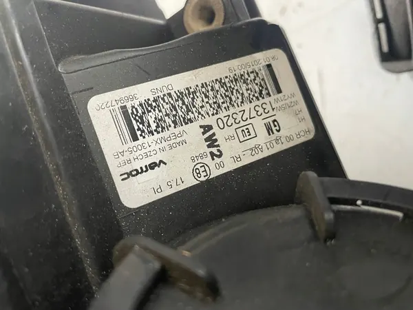 OPEL MERIVA B VALO VASEN OIKEA 13372335 13372320 image 5