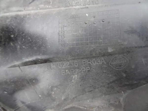 Griglia Paraurti Destro Nissan Qashqai I J10 Lift 62256BR03A image 3