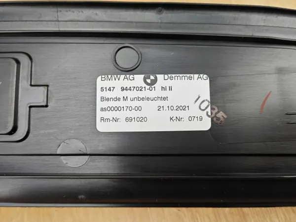 OEM 9447021 Cubre umbral izquierdo trasero M-Package BMW G30/G31 image 7