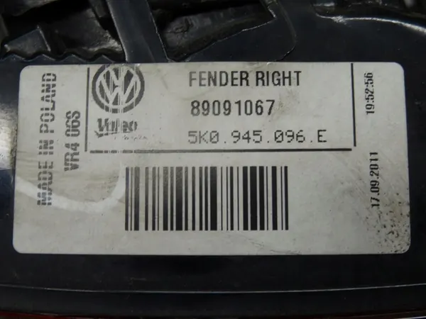 VW GOLF VI HB HATCHBACK 08-12 LÁMPARA TRASERA DERECHA 5K0945096E image 5