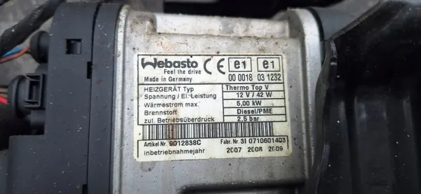 Webasto 5.2kW dieselvärme OEM 66724C för VW Group image 3
