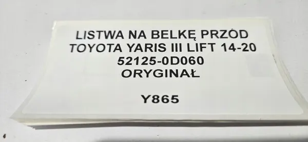 OEM 52125-0D060 Etu Katopalkki Toyota Yaris III image 3