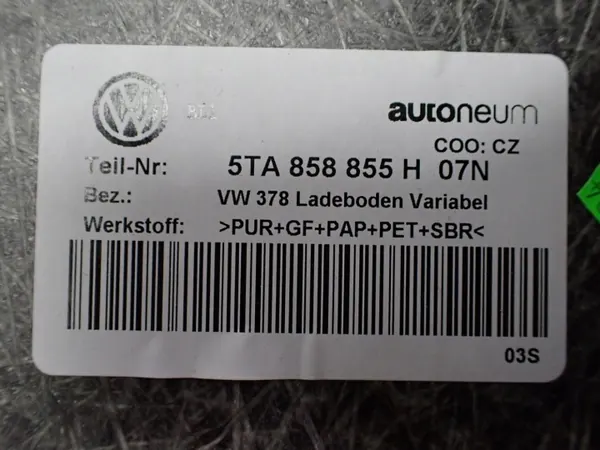 Gebrauchte Kofferraummatte OEM 5TA858855H für VW Touran image 3