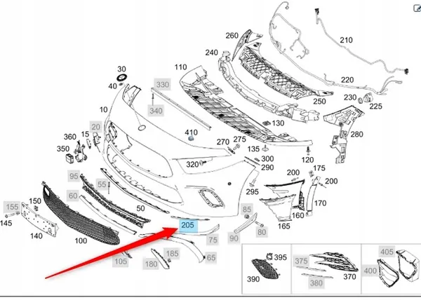 Mercedes-Benz OE A1778854403 profilo paraurti image 8