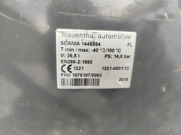 Scania ilmasäiliö 36,5L OEM 1448884 - Käytetty image 4