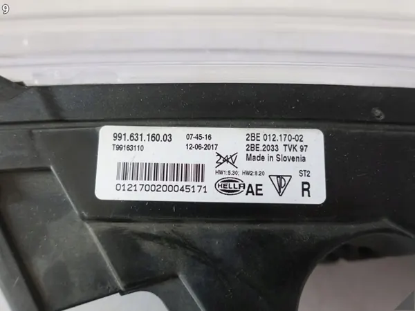 Porsche 99163116003 LED DRL Lamp Höger Fram image 10