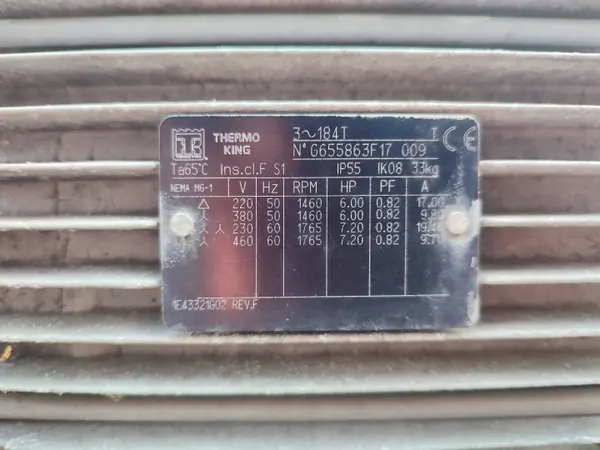 Motor eléctrico Thermo King T800R OEM 1E43321G02 image 3