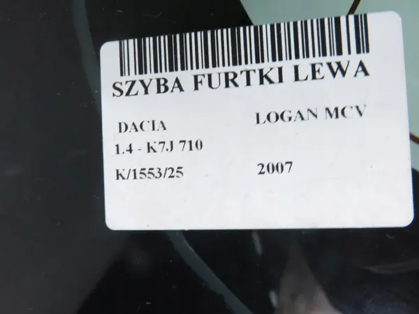 Vidro traseiro esquerdo Dacia Logan MCV - OEM image 5
