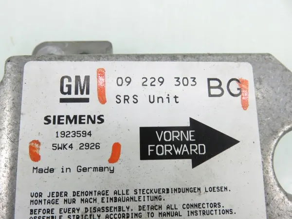 Module Airbag OEM 09229303BG pour Opel Zafira A image 3
