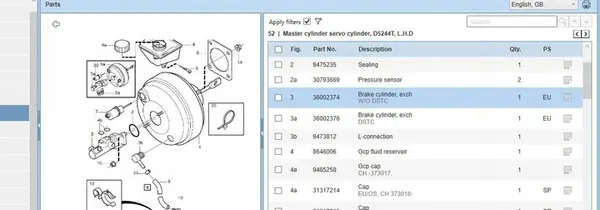 Remcilinder VOLVO S80 I 2.4L Diesel 2005 36002374 image 5