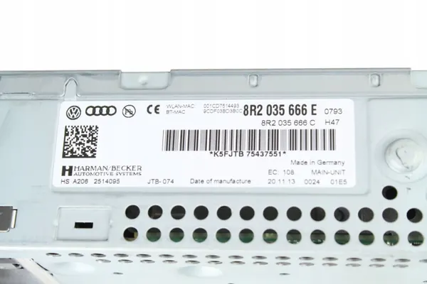 OEM 8R2035666E MMI Radiokortläsare Audi A4 B8 image 6