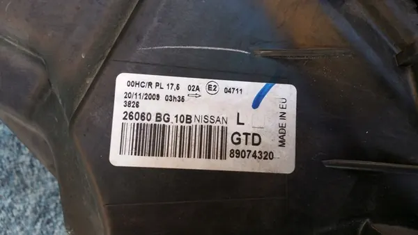 Nissan Micra K12 Vasemman puolen ajovalot image 3