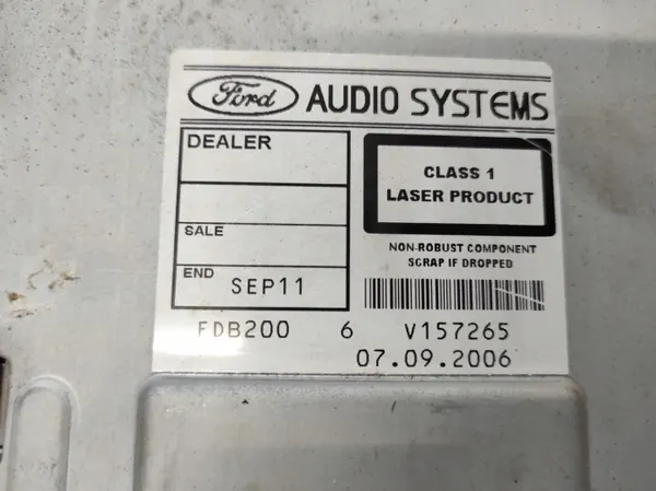 Rádio CD 6000 Ford OE OEM RTEKO PAW926 image 5
