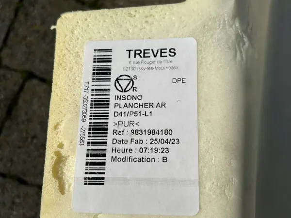 OEM 9831984180 Isolation plancher Peugeot 308 III image 7