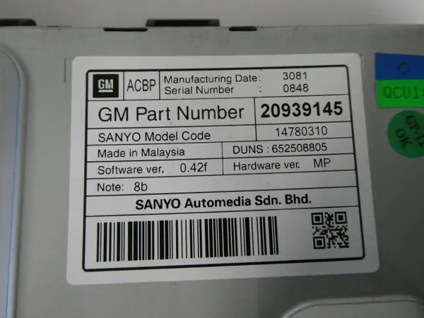 Väri näyttö OEM 20939145 Opel Insignia A:lle image 4