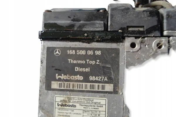 Webasto Lämmitys OEM 1685000698 Mercedes A-luokka A170 image 8