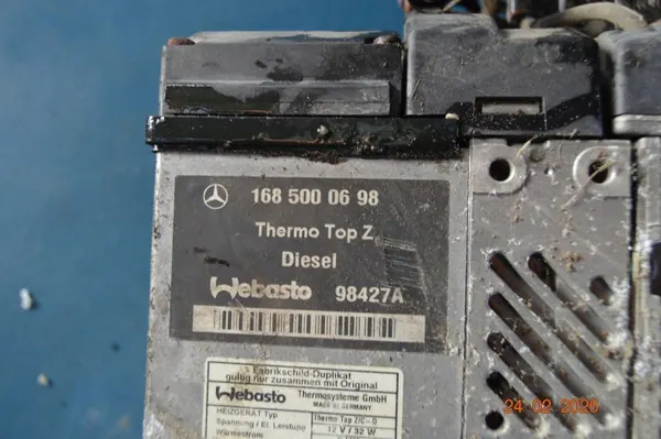 Webasto Lämmitys OEM 1685000698 Mercedes A-luokka A170 image 9