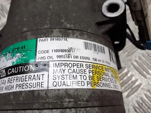 Ilmastointikompressori Opel Meriva Astra Corsa 1.4 16V 09165714 image 3