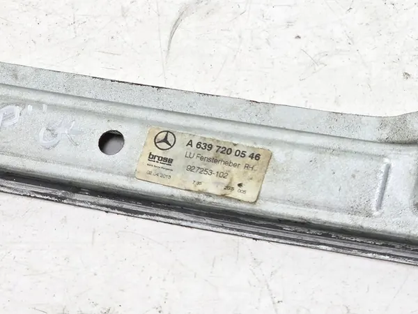 Mecanismo de vidro elétrico direito VITO VIANO W639 A6397200546 image 3