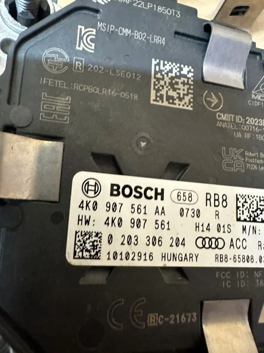 Capteur radar ACC OEM 4K0907561AA pour Audi A6 C8/A7 image 3