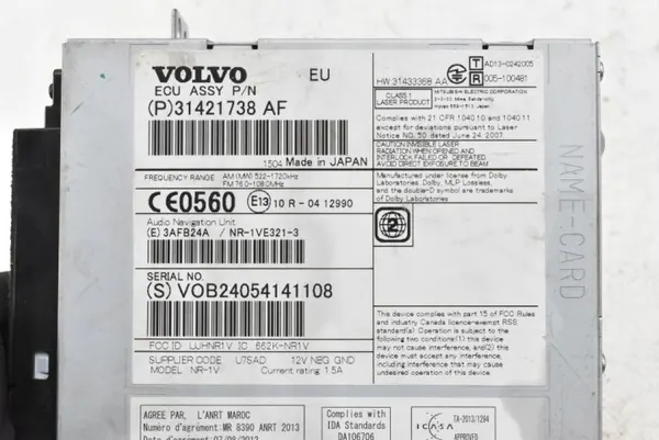 Radio CD Navigatie Telefoon OEM 31421738AF voor Volvo S40 V40 image 6