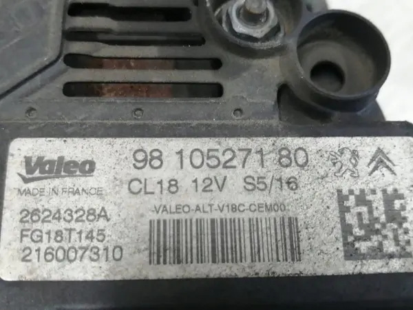 Vaihtovirtageneraattori Citroen C4 Grand Picasso OE 9810527180 image 4