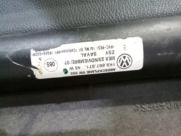 Store de coffre VW Golf V/VI Break OEM 1K9867871B image 6