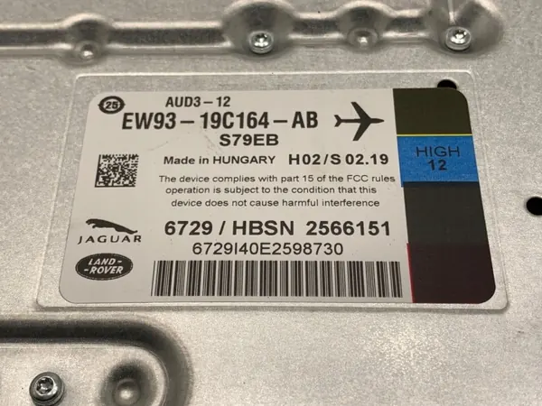 Module Signal Jaguar XF I EW93-19C164-AB 2008-2015 image 4