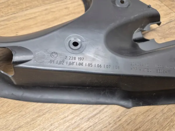 Cache de gouttière coffre BMW F12 OEM 7228197 7228198 image 7
