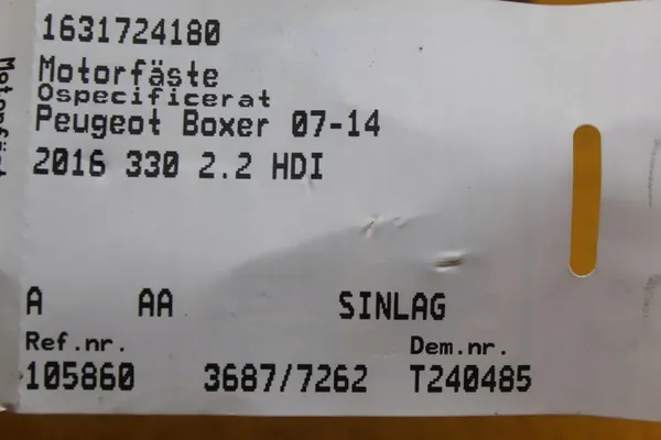 Vaihteiston Kiinnike Peugeot Boxer II Jumper II Ducato III image 9