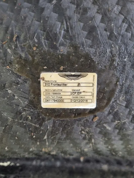 OEM cd33-17b968-ba Carbon Frontstoßstangen-Spoiler image 8