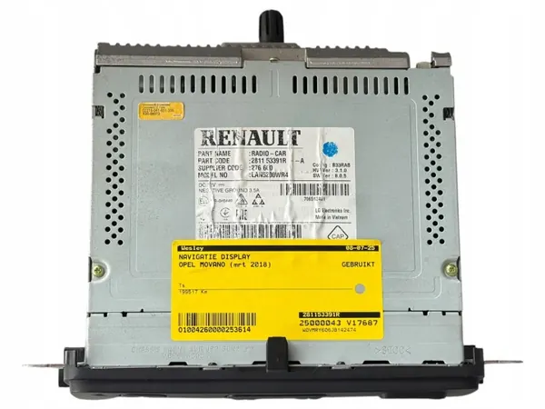 OEM 281153391R Radio Navigation für Opel Movano 2018 image 6