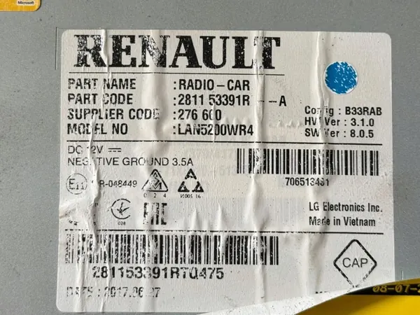 OEM 281153391R Radio Navigation für Opel Movano 2018 image 7