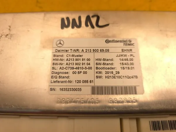 Mercedes-Benz E W213 Fjädringsstyrningsmodul A2139006908 image 5
