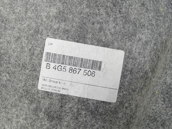 OEM 4G5867506 Schwarzes Dachhimmel-Set Audi A6 C7 image 10