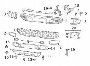 OEM 68411130AA bogslephake för Jeep Wrangler JL image 4