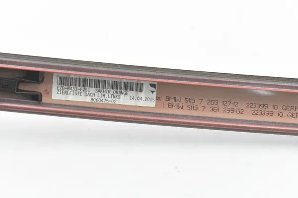 OEM 7361299 Moulure Toit Gauche pour BMW F10 image 9