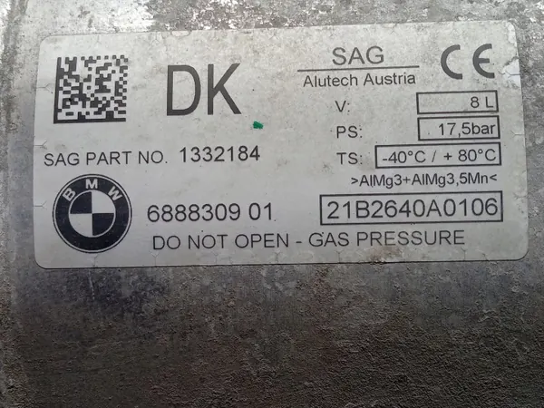 BMW Luftfjädringstrycktank OEM 6888309 image 4