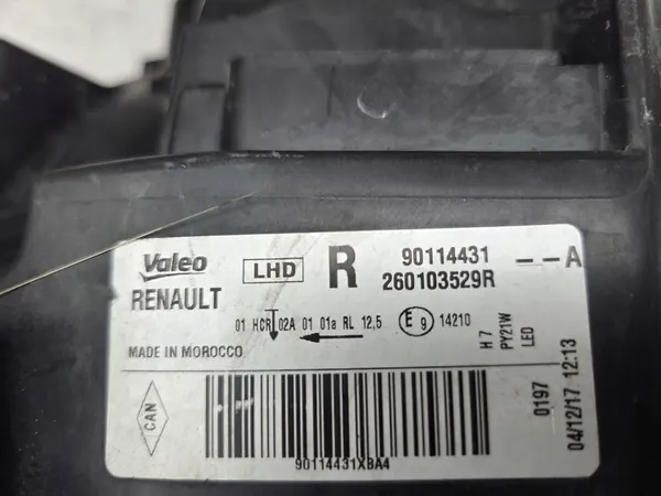 Oikea LED-ajovalo Dacia Sandero Logan Lift 260103529R image 7