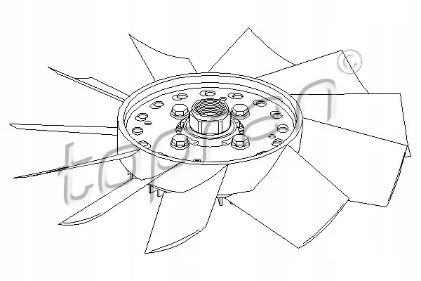 Embrayage ventilateur Topran 109 604 - Occasion image 3