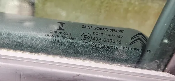 Karossglas fram höger OEM LAK.EXYB Citroen C4 Picasso image 5