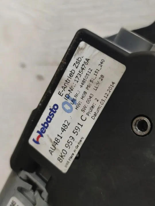 Teto Solar Audi A4 B8 OEM 8K0959591C - Usado image 3