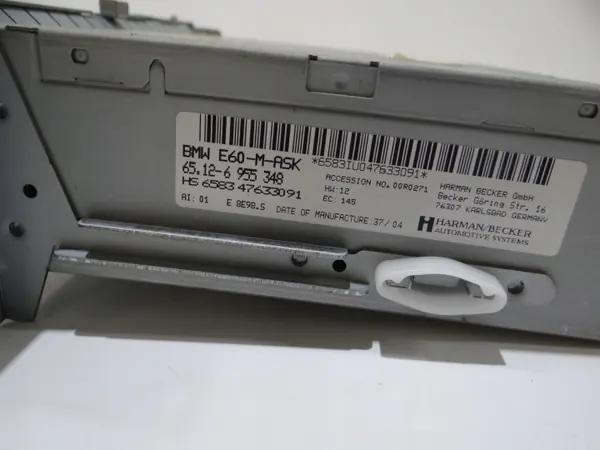 Radio Tuner CD BMW OEM 6955348 pour Série 5 E60/E61 image 6